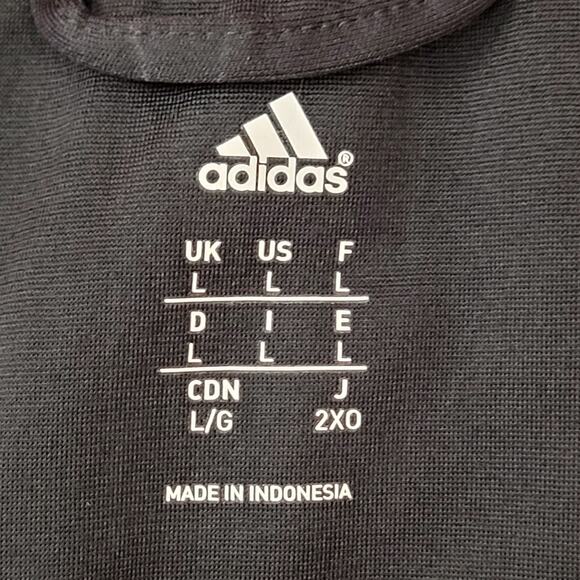 ADIDAS Trefoil Track Jacket Large 22x27 Red Black Trim - Picture 5 of 16